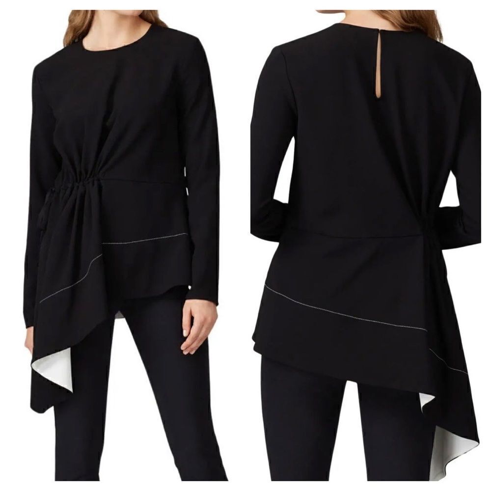 Proenza Schouler Black Asymmetrical Top